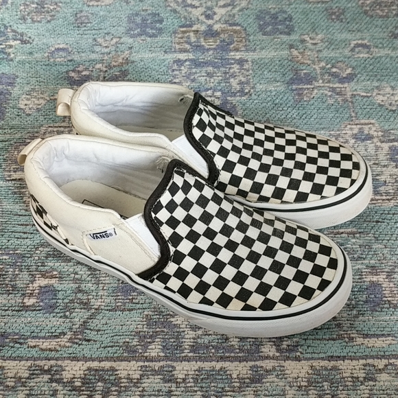 checkered vans size 2